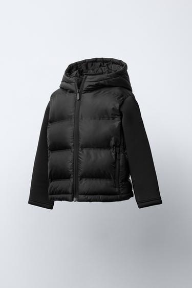 QUILTED CONTRAST JACKET - Black by Zara - Image 1