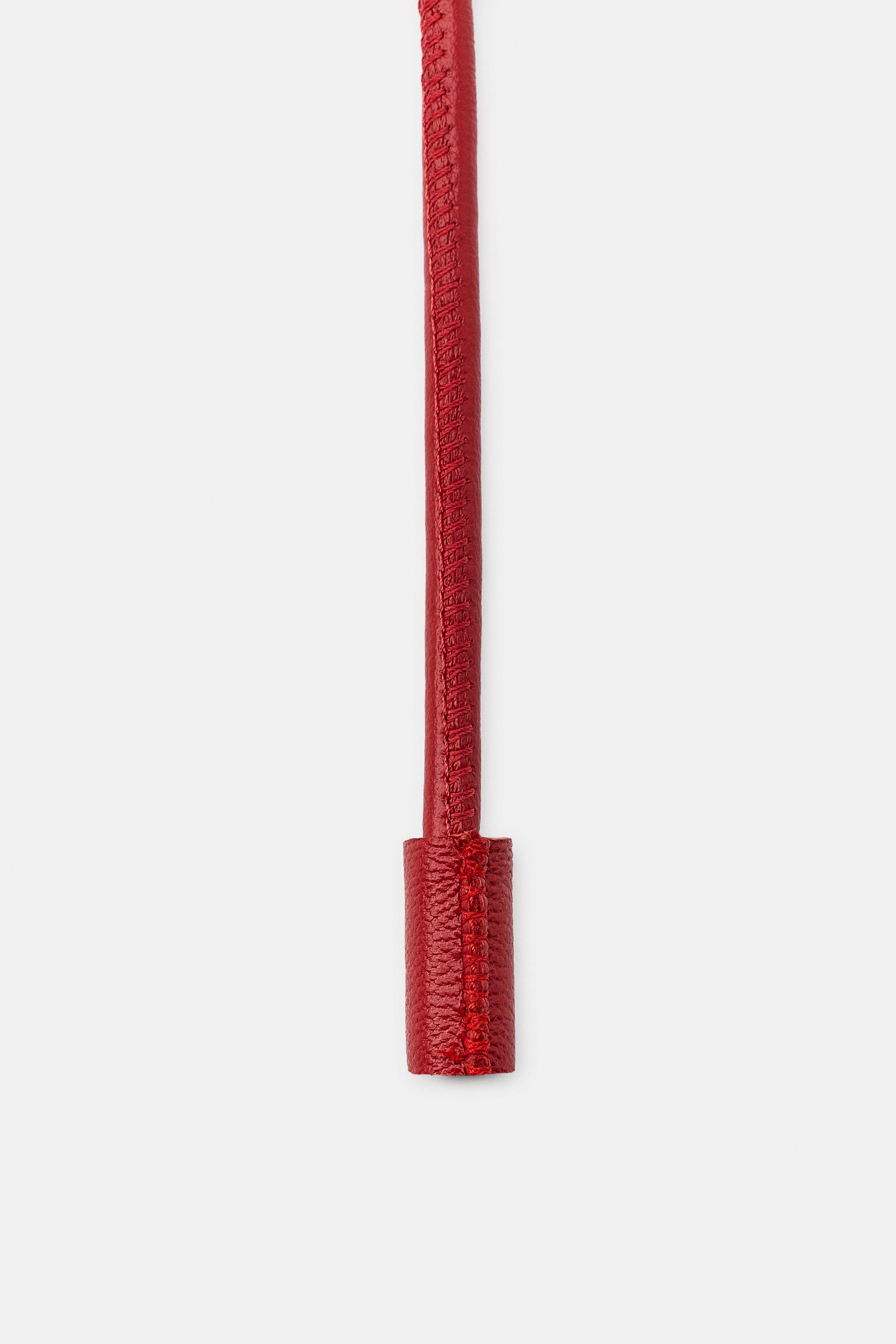 100% LEATHER CORD BELT