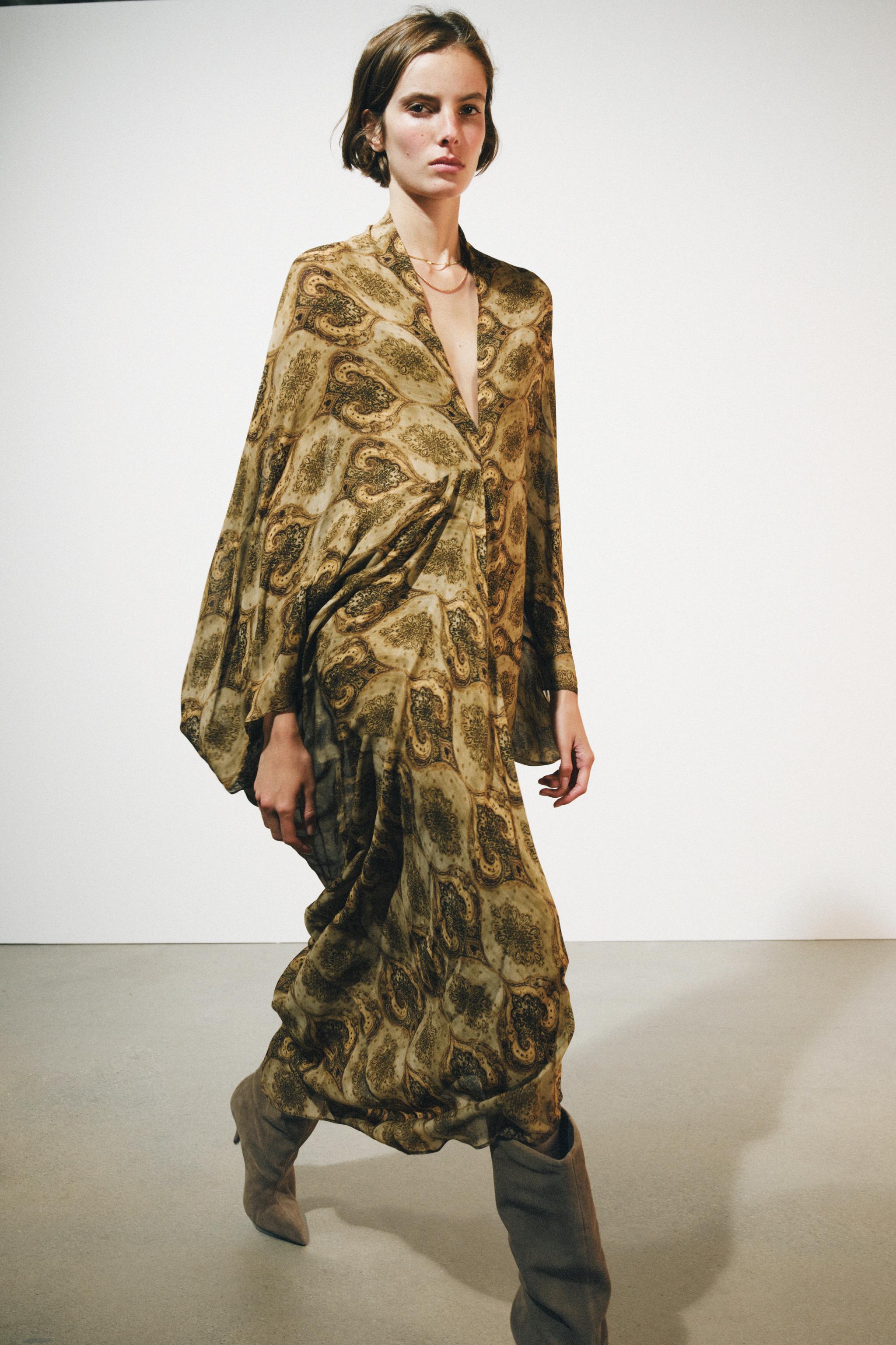 ZW COLLECTION PRINTED MIDI DRESS
