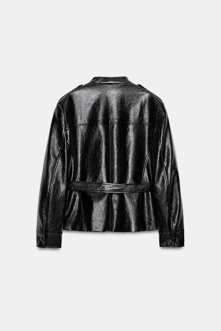 Chaqueta efecto piel colección ZW 8