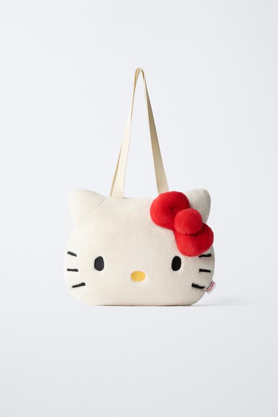 תיק שופר HELLO KITTY © SANRIO - לבן ורדרד של Zara - תמונה 0