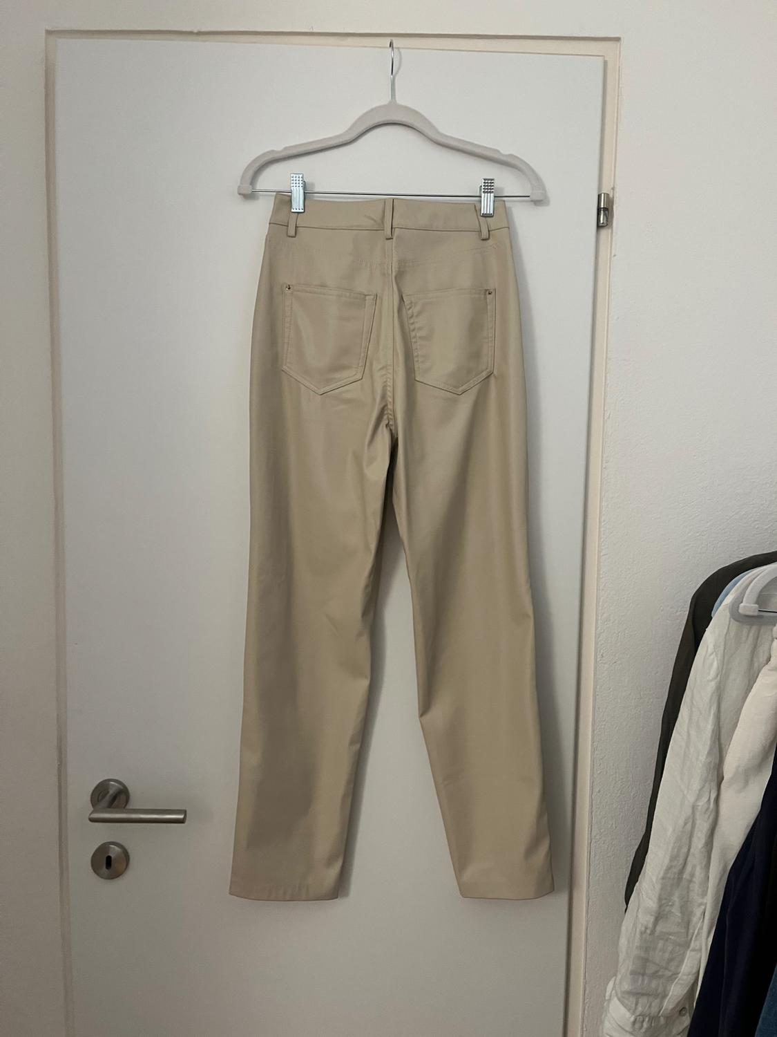 FAUX LEATHER MOM FIT TROUSERS - Image 2