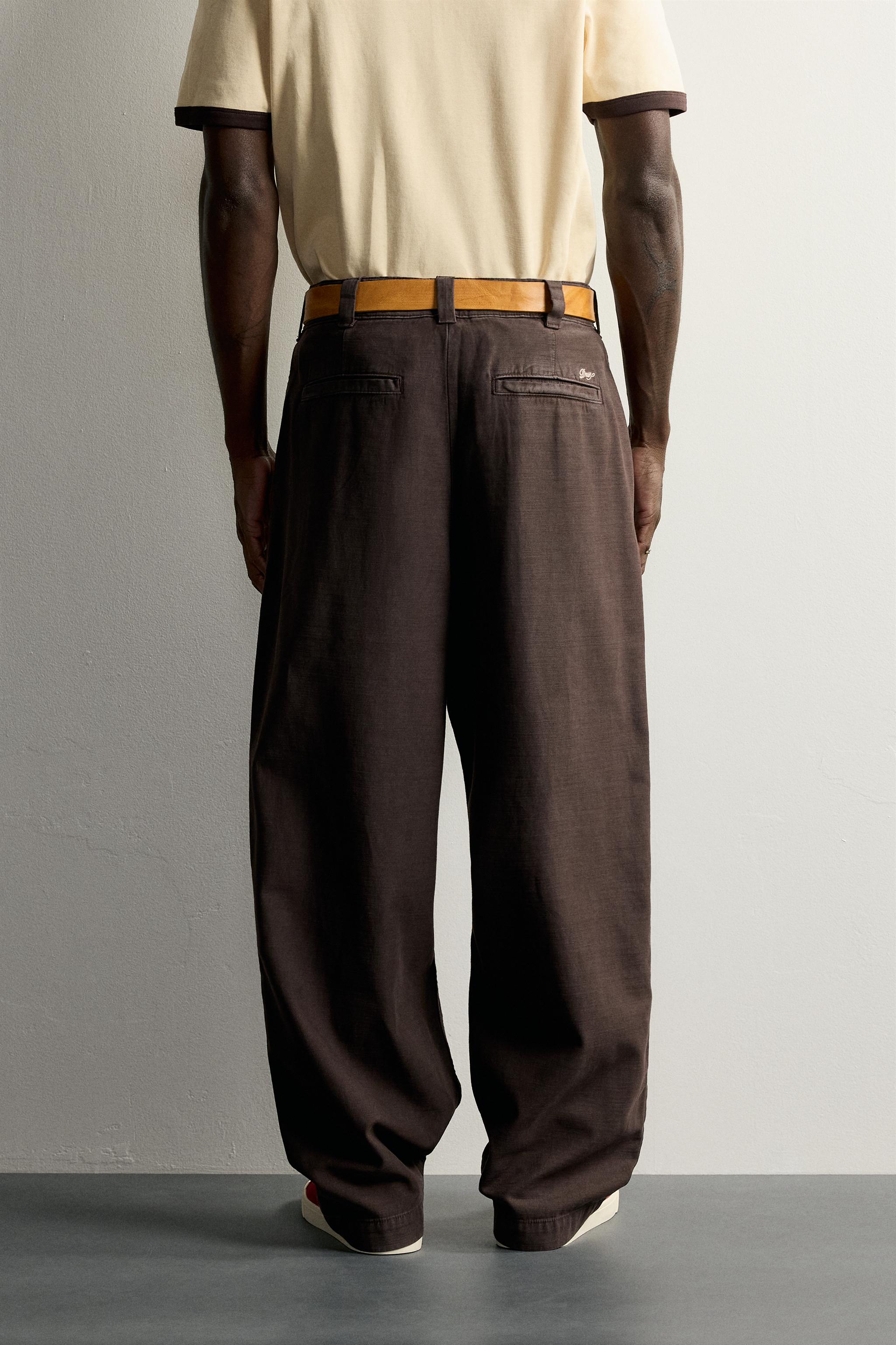 PANTALON CHINO RELAXED FIT À PLIS