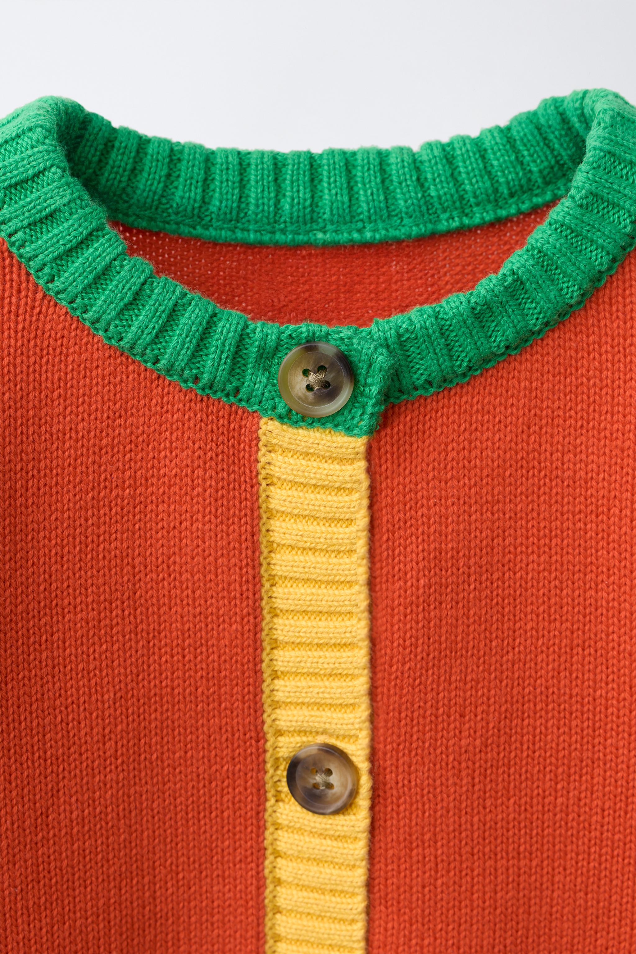 GILET EN MAILLE CONTRASTÉ FRUIT OF THE LOOM™
