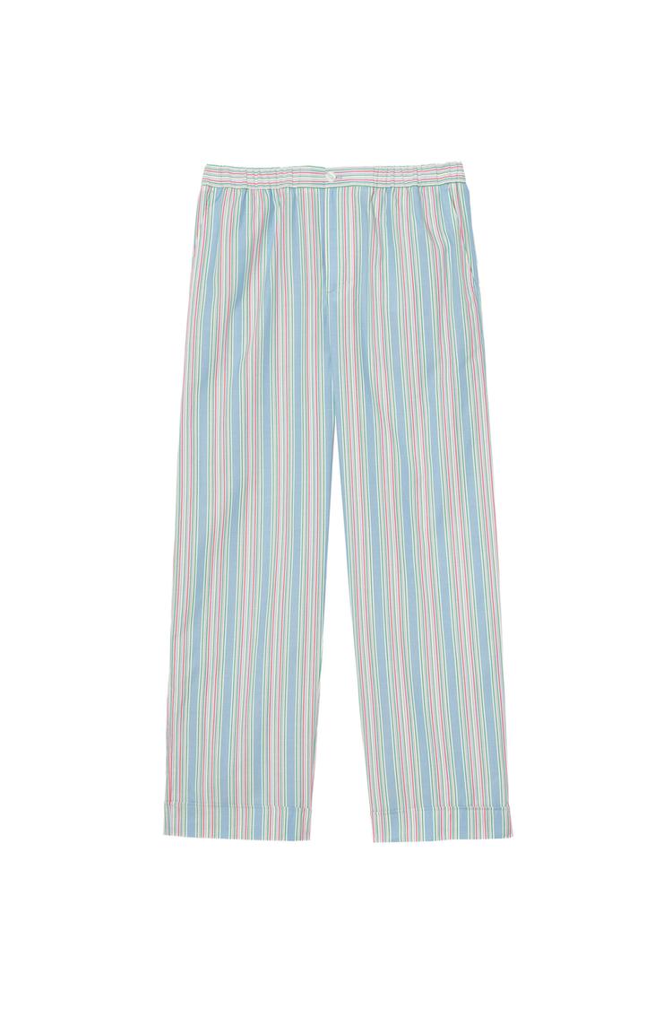 Pantalon relaxed fit jacquard rayas