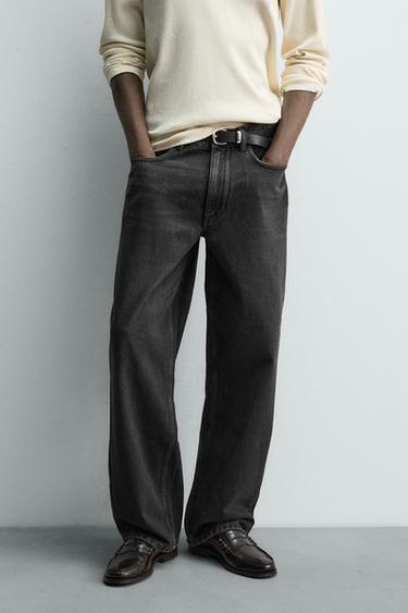 BAGGY FIT JEANS - Charcoal by Zara