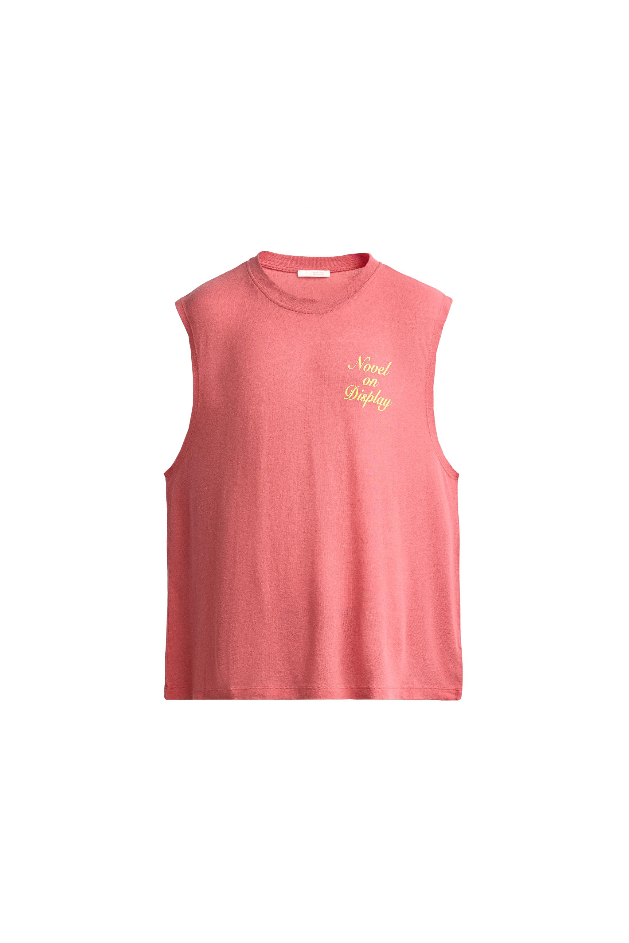 CAMISETA TANK RELAXED FIT TEXTOS ESTAMPADOS