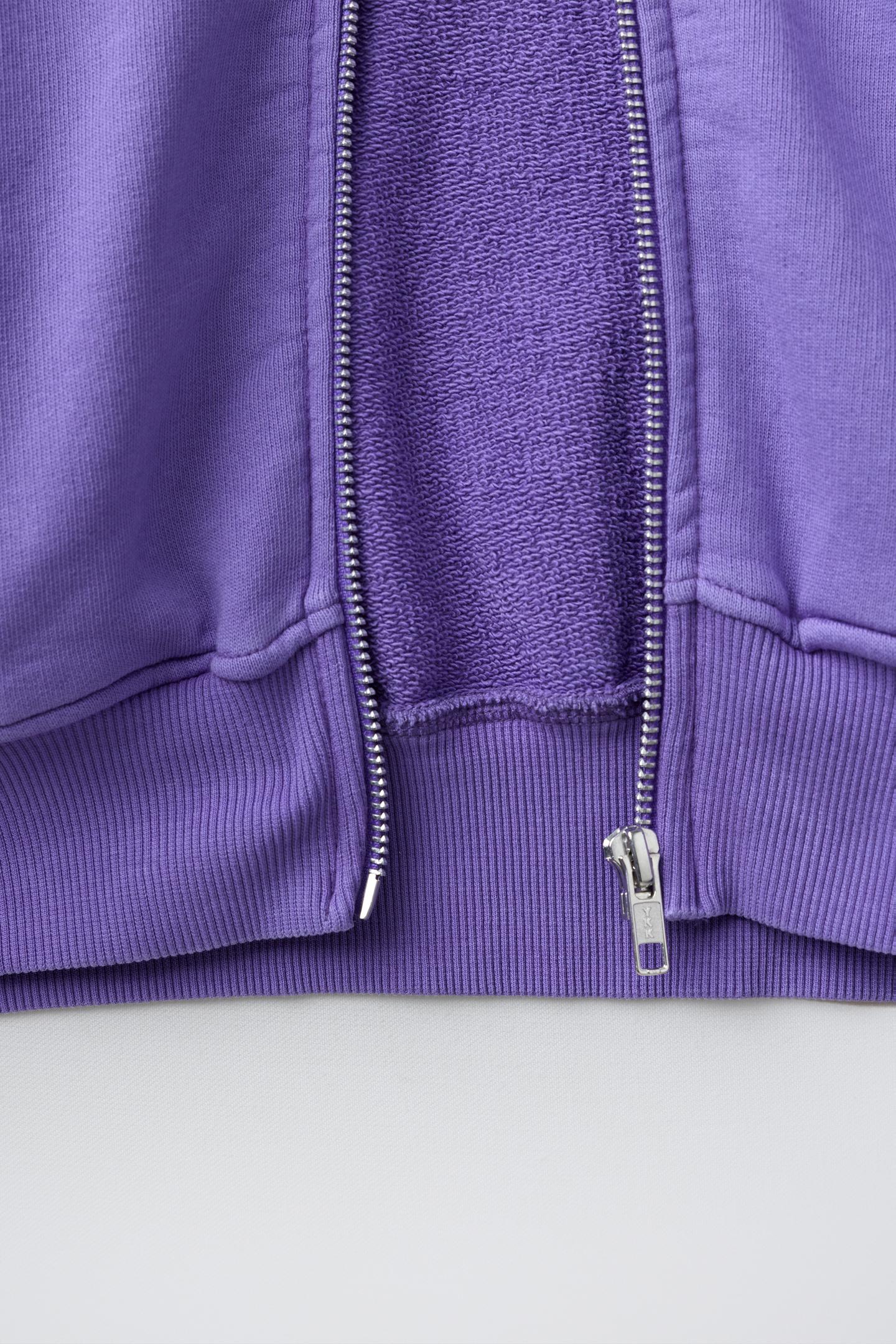 Детское худи Zara Fruit OF the Loom™ Logo Zip-Up, цвет: Фиолетовый — фото 4