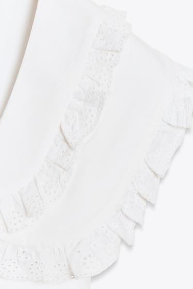 T-SHIRT COL CLAUDINE - Blanc de Zara - Image 4