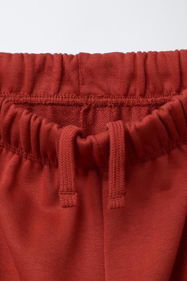 EMBROIDERED SWEATSHIRT AND JOGGERS SET - Red by Zara - Image 6