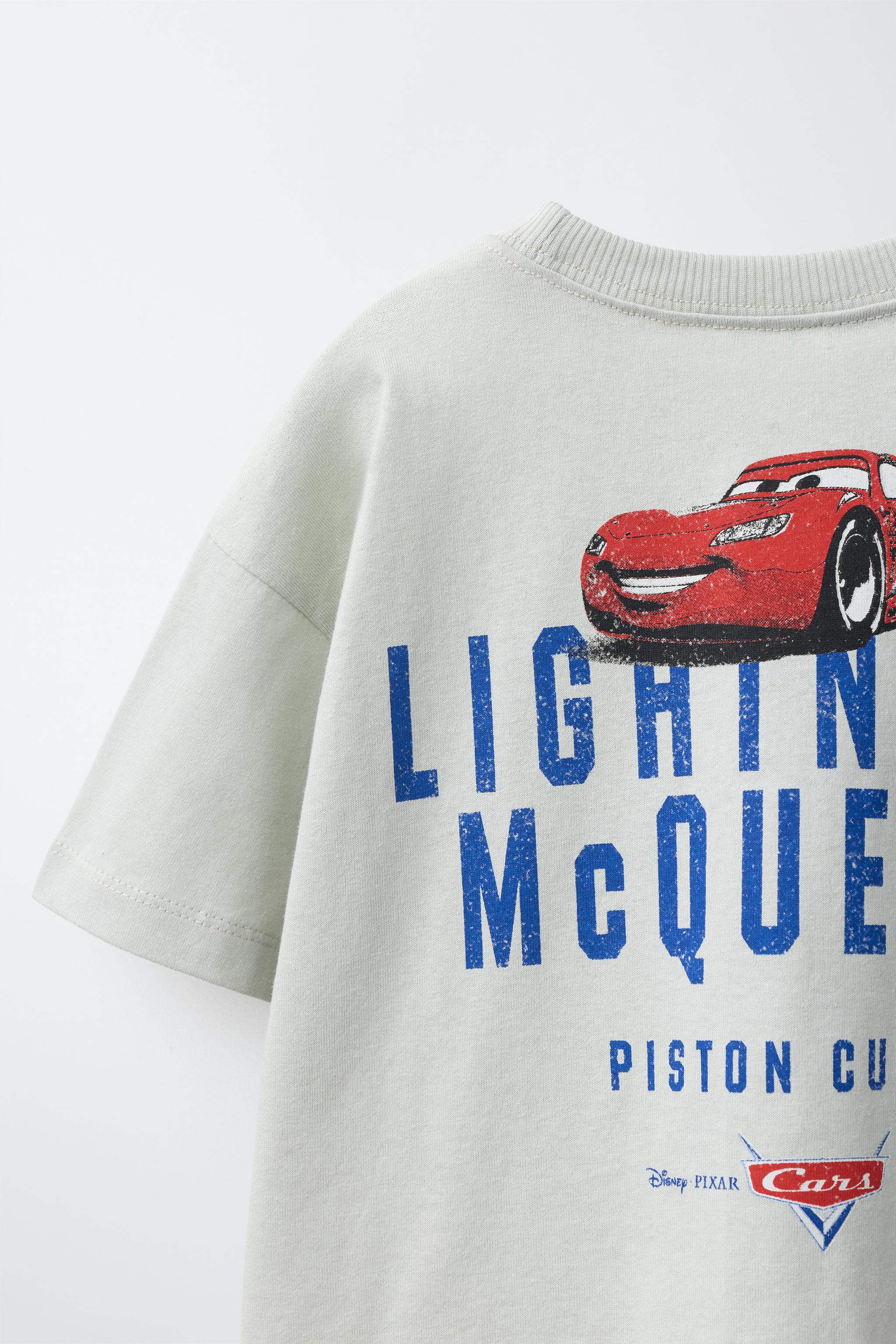 Детские футболки Zara CARS LIGHTNING MCQUEEN © DISNEY/PIXAR Graphic T-Shirt — фото 4