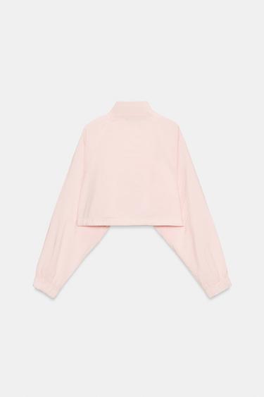 VESTE COURTE FLUIDE - Rose craie de Zara - Image 6