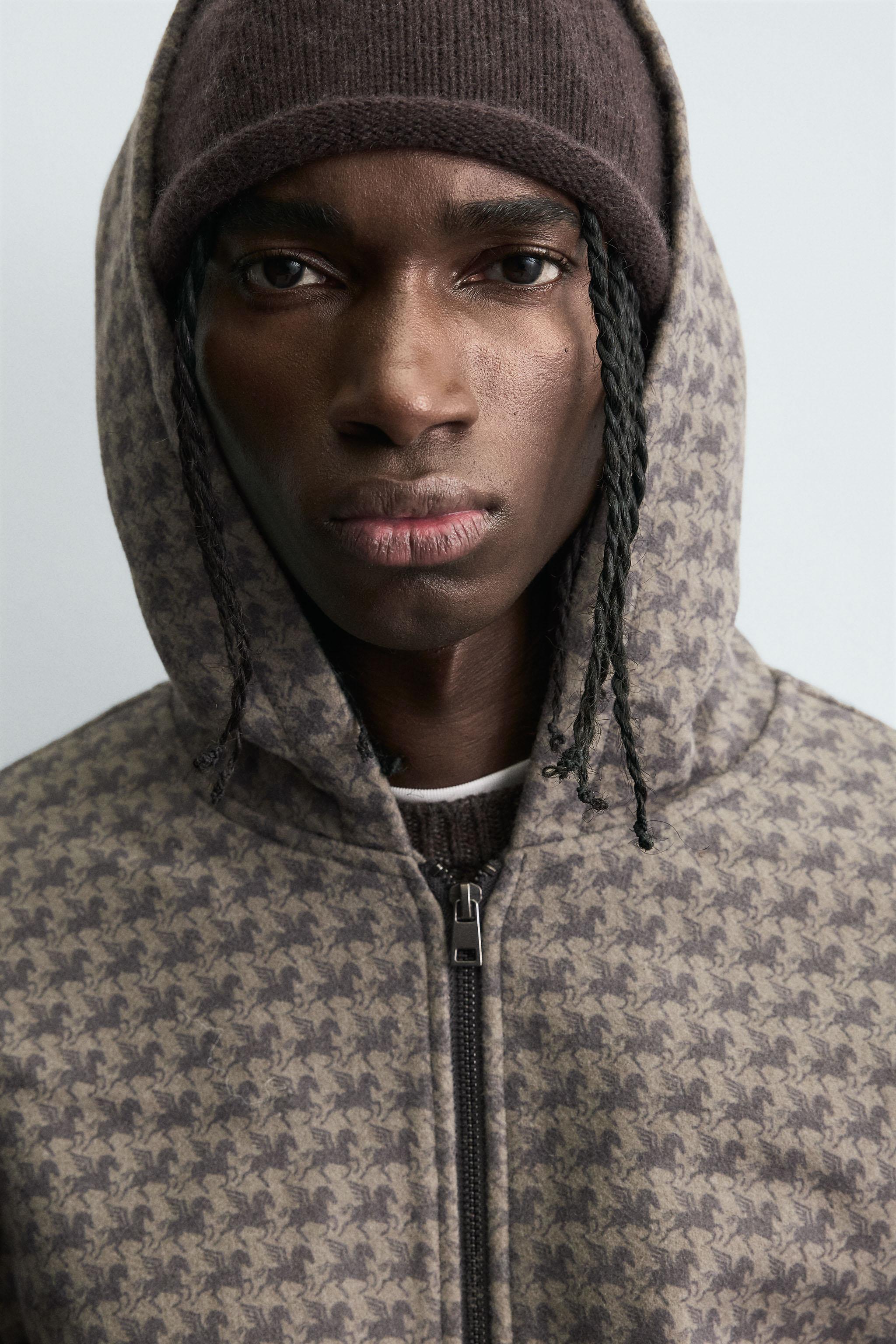 HORSE PRINT HOODIE JACKET