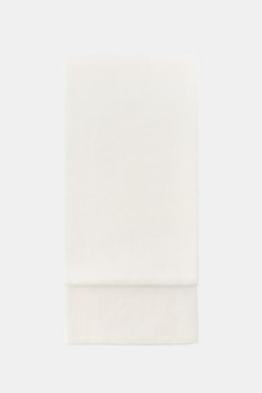 FINE KNIT SCARF - Ecru by Zara - Image 2