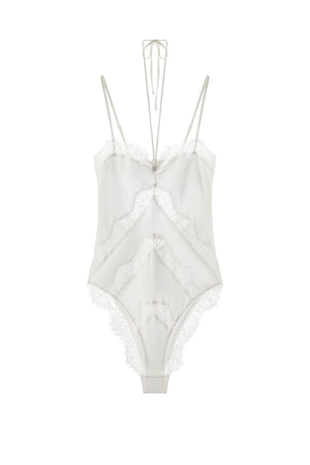 SILK BLEND LACE BODYSUIT - image 3