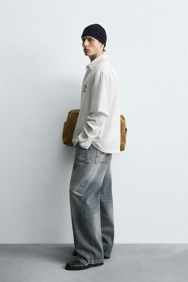 CHEMISE FLUIDE BRODÉE - Blanc de Zara - Image 3