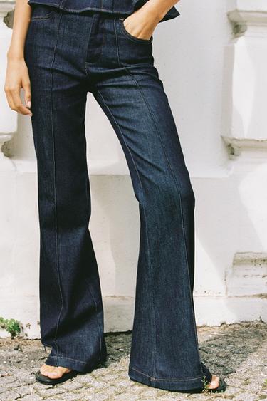 Z1975 FLARE SEAM TROUSERS - Indigo by Zara - Image 1
