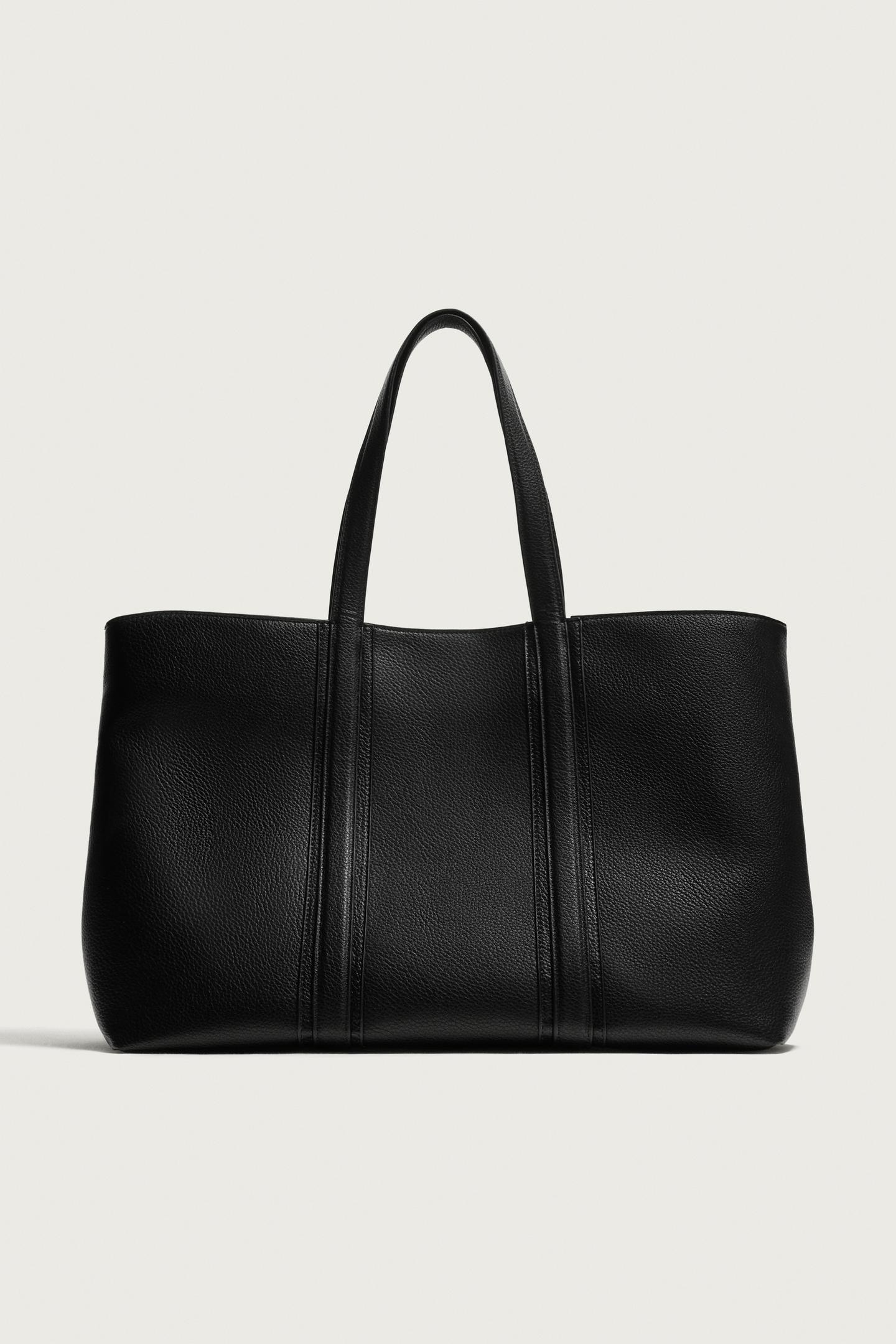 Мужская сумка Zara XL Shopper, цвет: Чёрный — фото 4