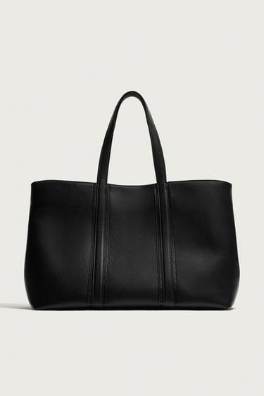 XL TOTE BAG - Black by Zara - Image 0