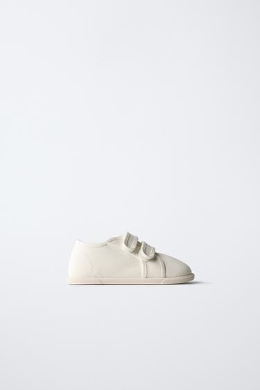 BAREFOOT COTTON PLIMSOLLS - Ecru White by Zara