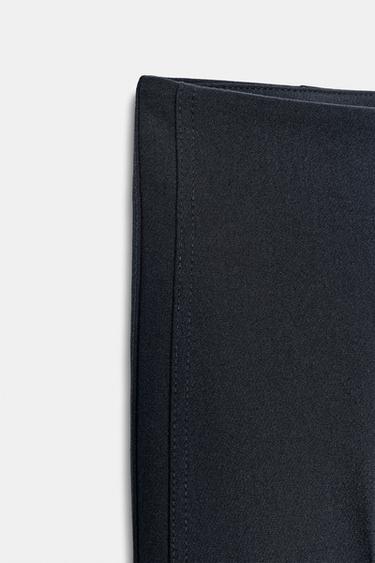 FLARE TROUSERS WITH SIDE SEAMS - Navy blue by Zara