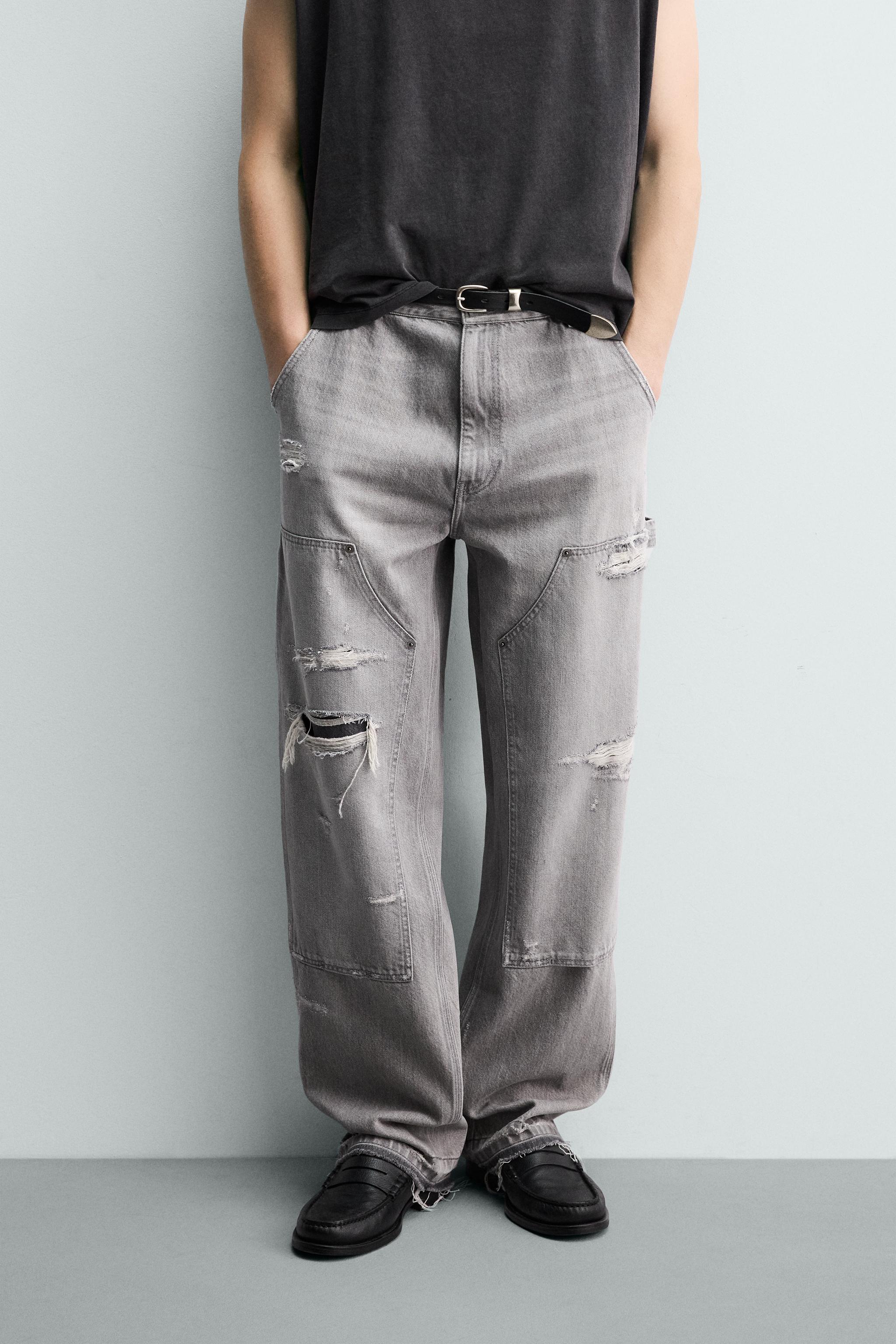 RELAXED FIT CARPENTER POCKET JEANS