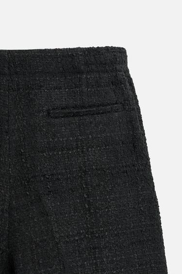 PANTALON COUPE DROITE STRUCTURÉ - Noir de Zara - Image 8