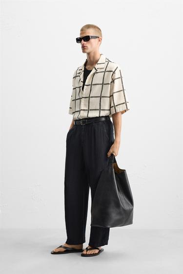 CHEMISE BRODERIE GÉOMÉTRIQUE - Beige de Zara - Image 3