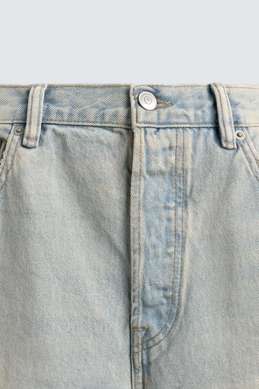 JEAN DROIT COUPE COURTE - Bleu clair de Zara - Image 8