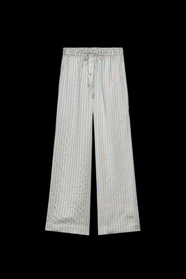 PANTALÓN PIJAMERO RAYAS ZW COLLECTION - rayas de Zara - Imagen 0
