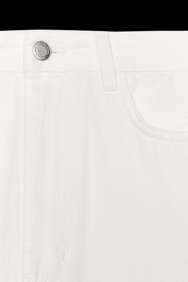 JEANS ZW COLLECTION PALAZZO HOHER BUND - Cremefarben von Zara