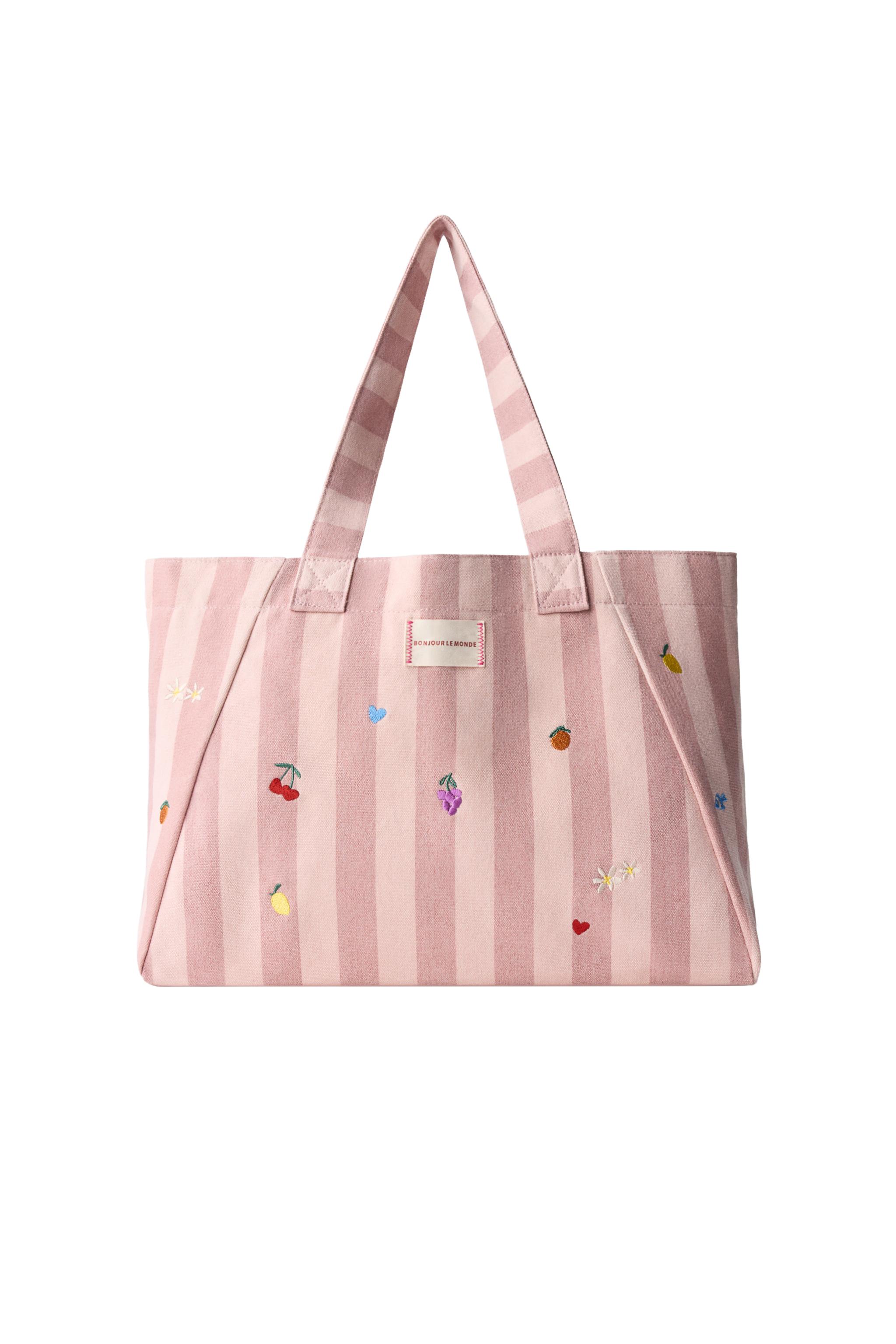 STRIPED FRUIT TOTE BAG - Multi-color | ZARA United States