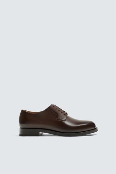 ZAPATO PIEL VESTIR - Marrón de Zara