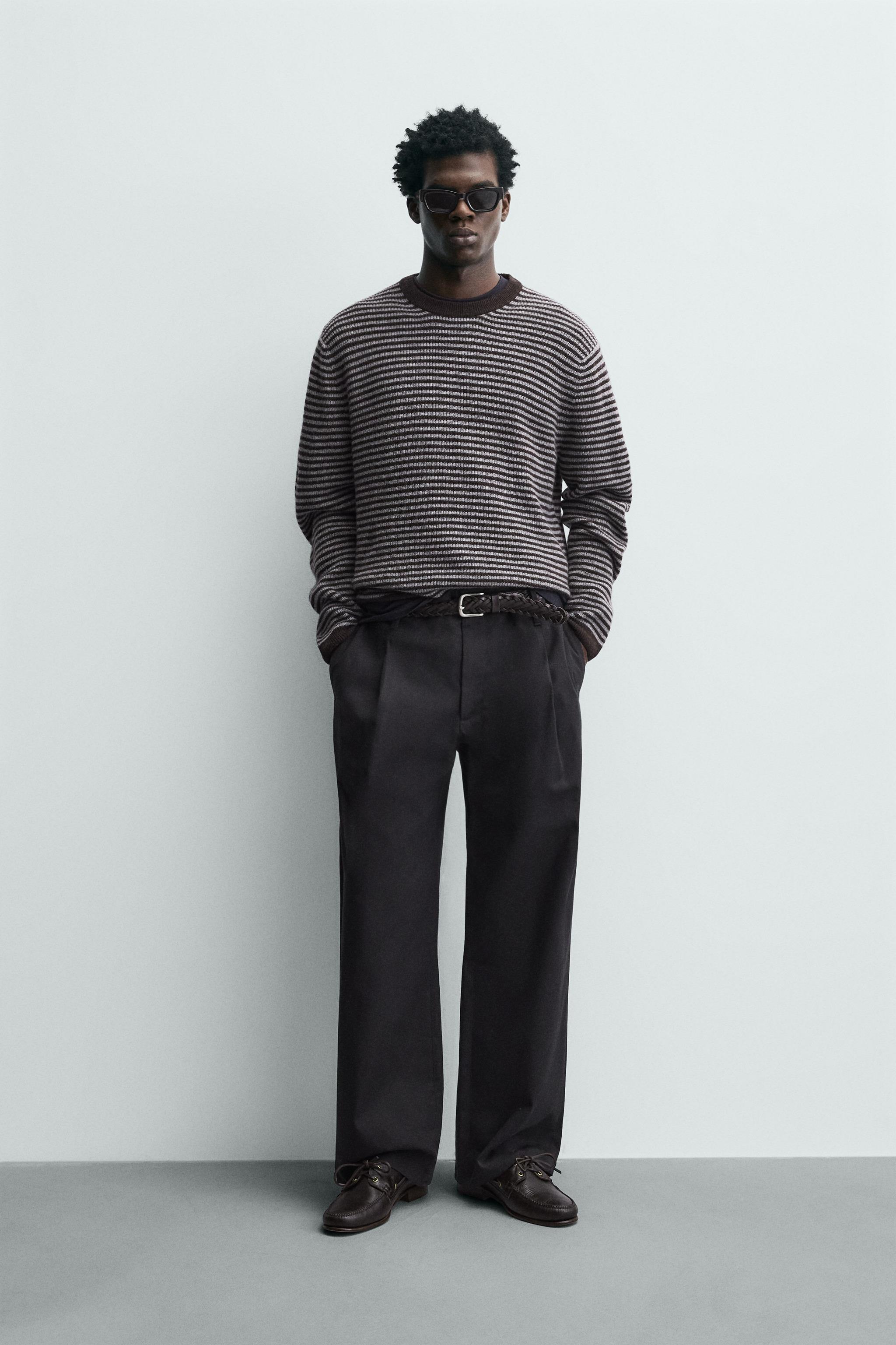 STRIPED WOOL BLEND JUMPER
