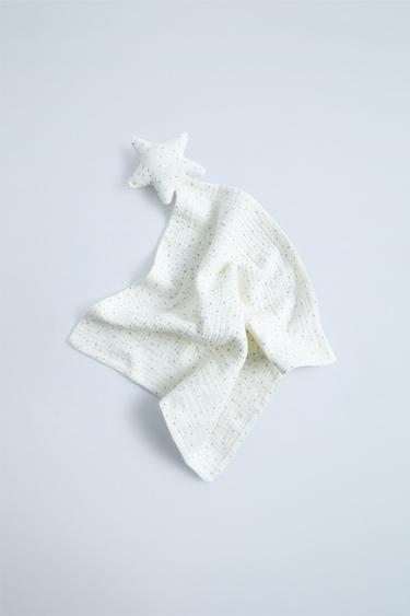 TEXTURED STAR COMFORTER - Ecru by Zara