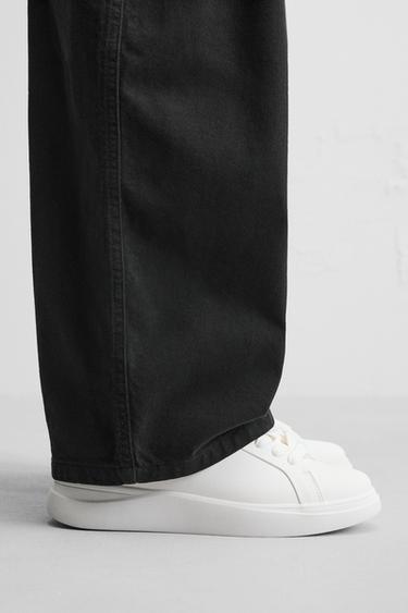 Zara CHUNKY MONOCHROME SNEAKERS - White - Image 0