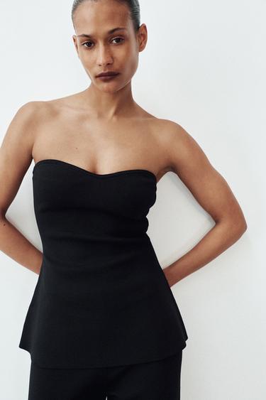 TOP PUNTO PALABRA DE HONOR - Negro de Zara