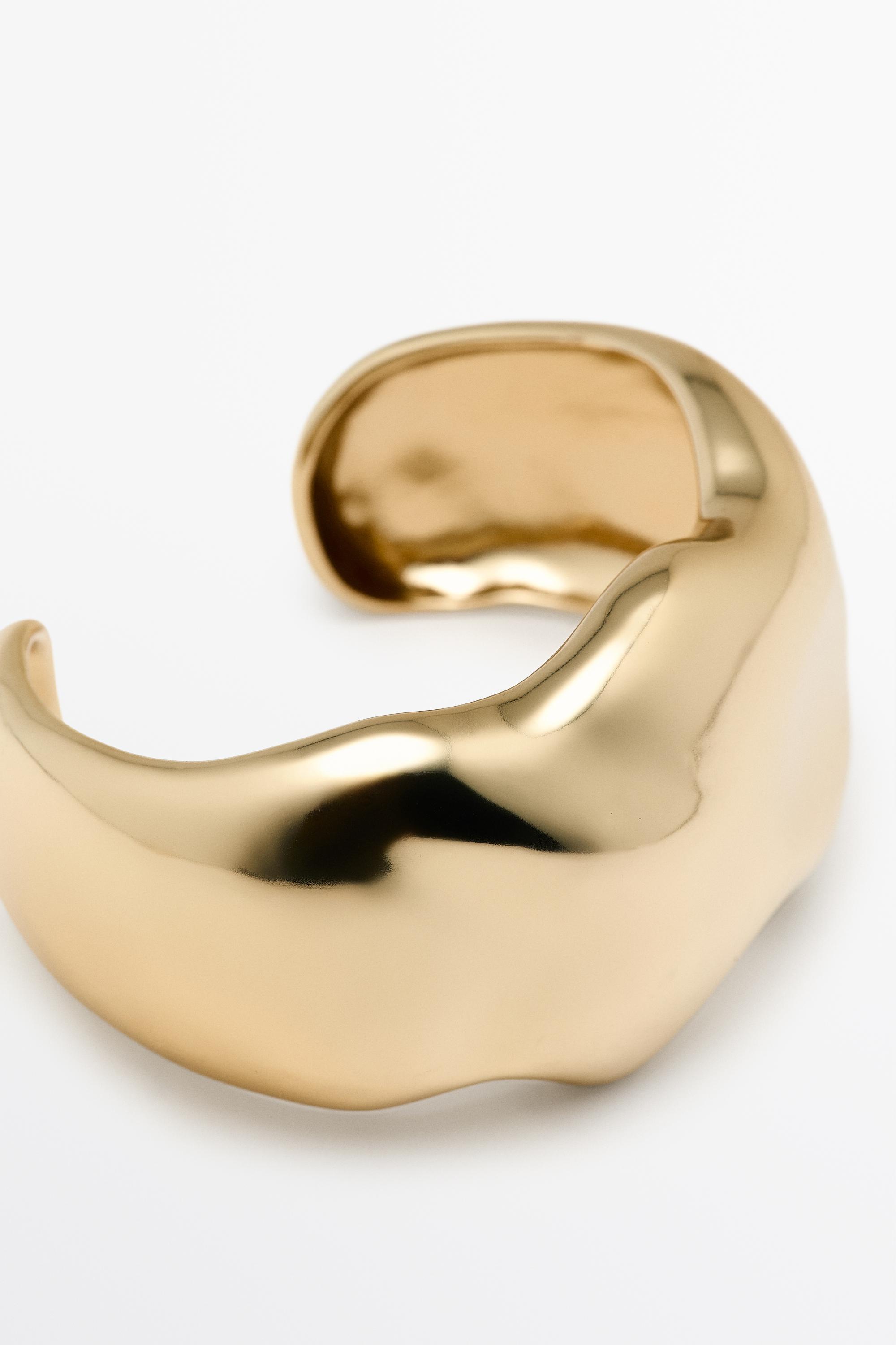 Cloud wide bracelet — Golden