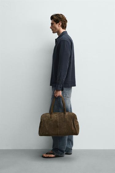 CHEMISE POLO COTON-LIN - Bleu nuit de Zara - Image 3