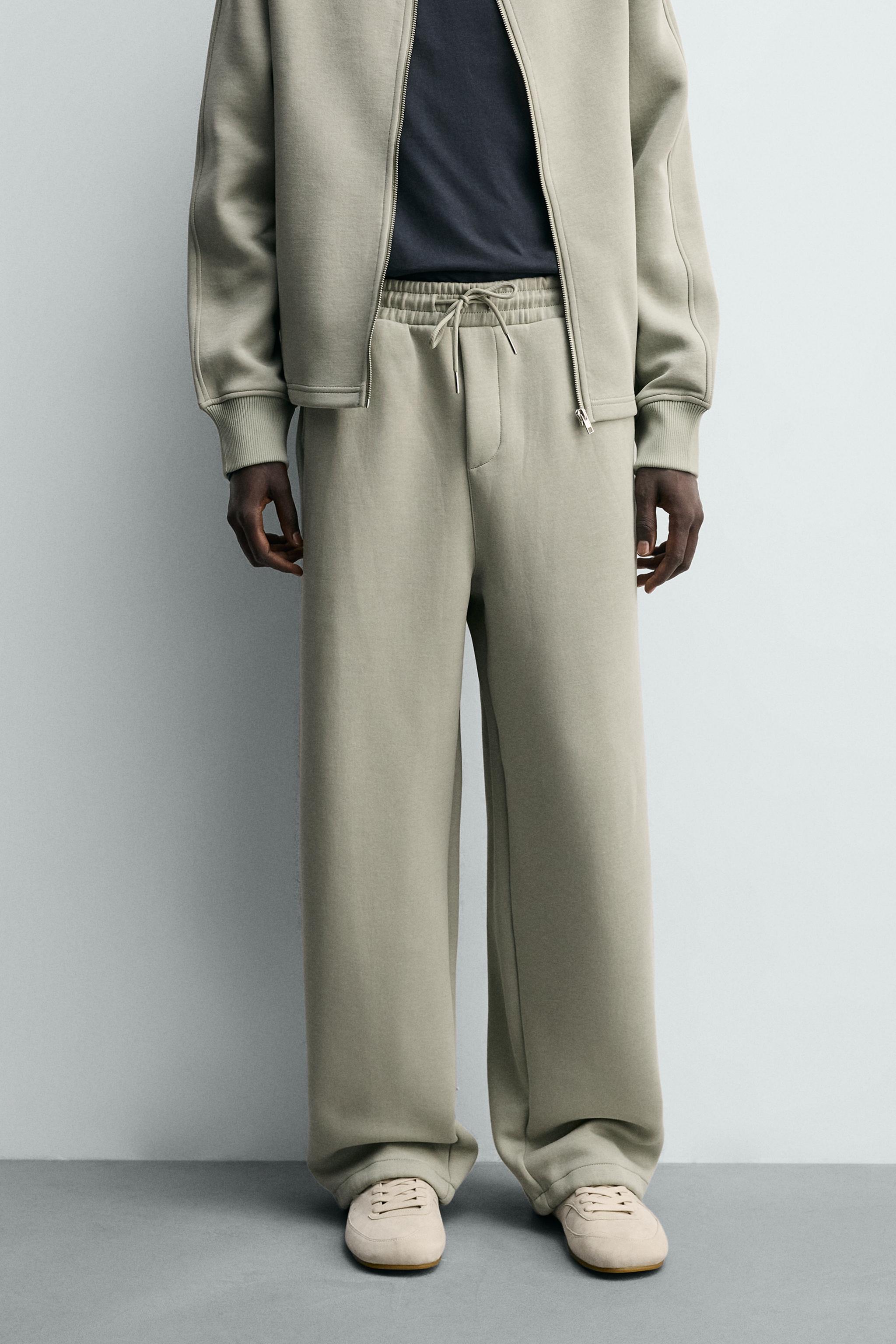RELAXED FIT INTERLOCK JOGGING PANTS