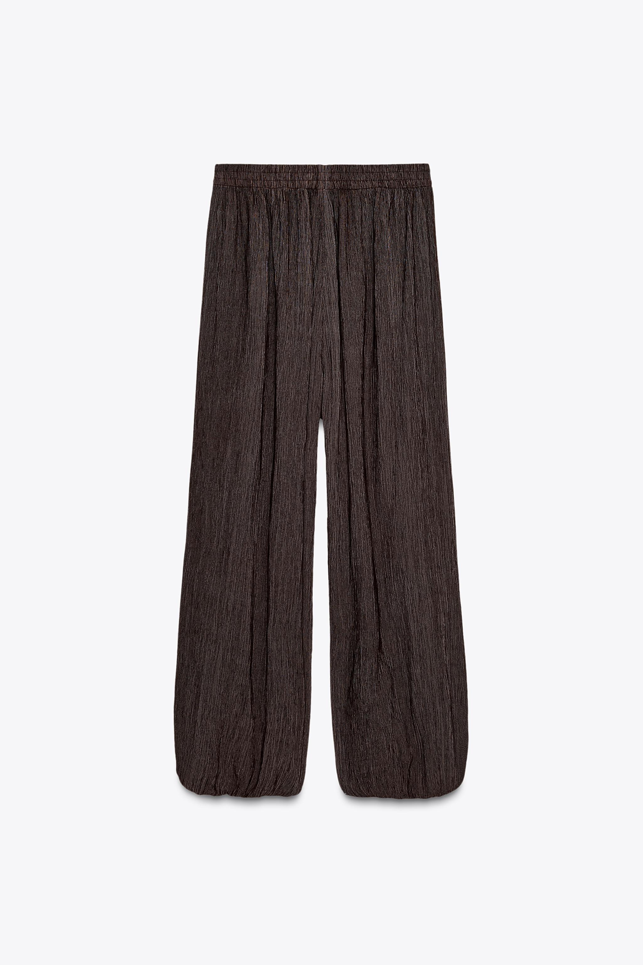 TEXTURED BALLOON PANTS