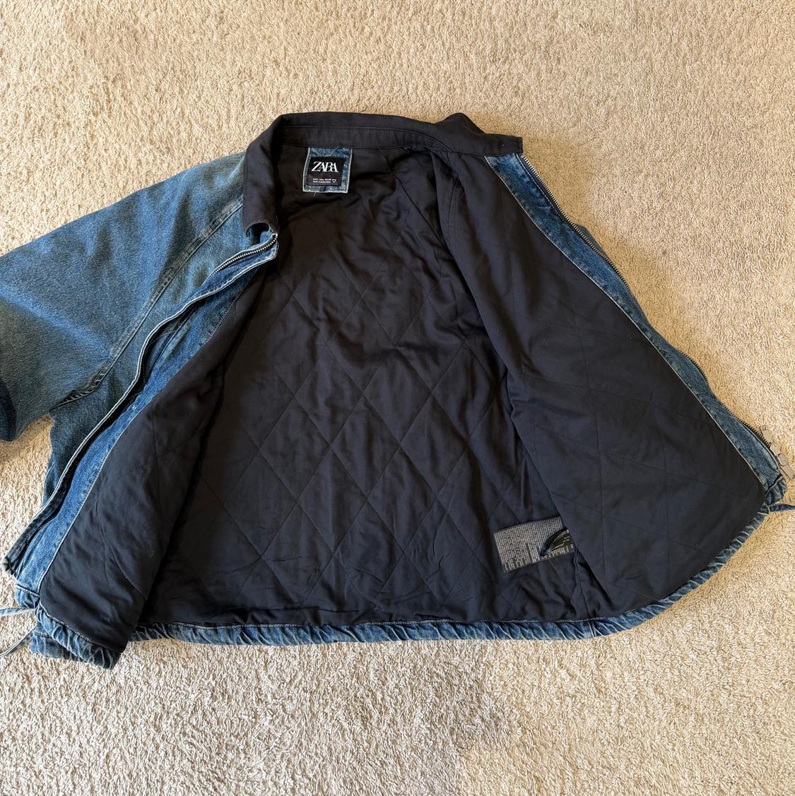 CONTRAST COLLAR DENIM JACKET - Image 3
