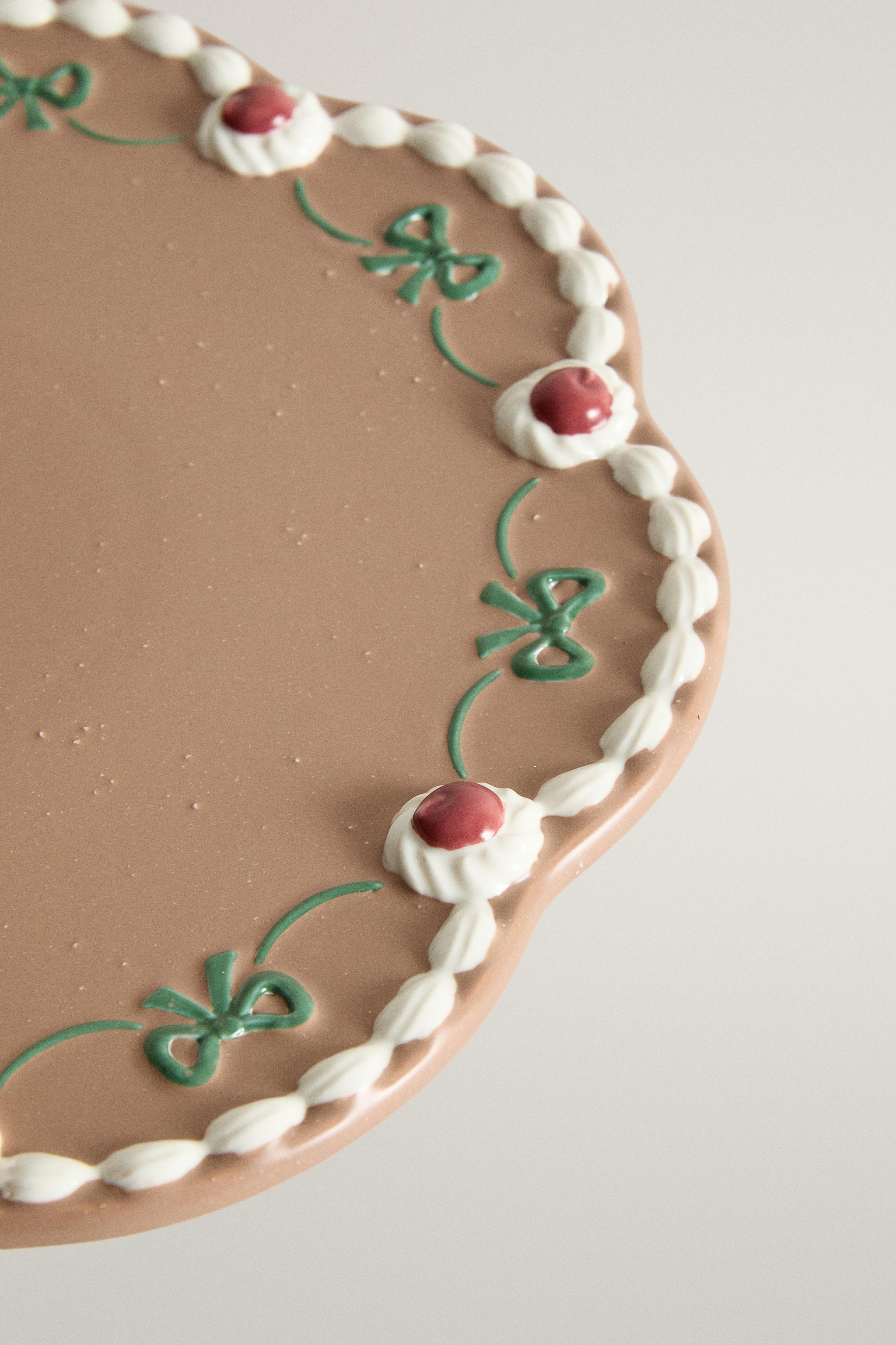 PRÉSENTOIR TARTE GRÈS NOËL