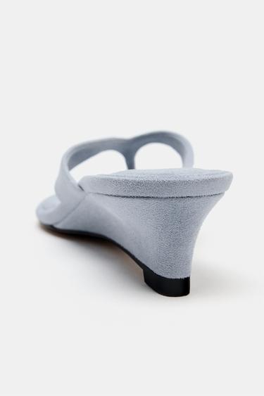 SANDALES COMPENSÉES - Bleu de Zara - Image 6