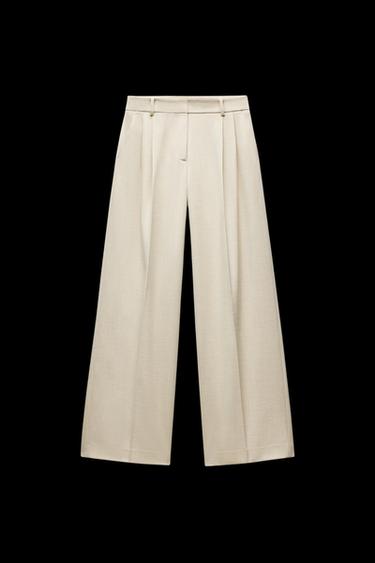 WEITE BUNDFALTENHOSE - Hellbeige von Zara - Bild 0