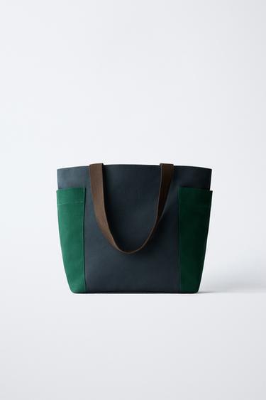 PATCHED TOTE BAG - Blue by Zara - Image 4