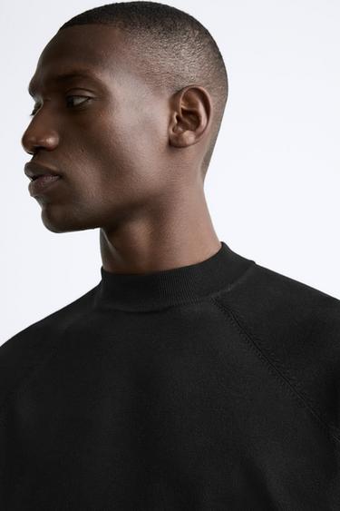 HIGH NECK BASIC SWEATER - Black by Zara - Image 5