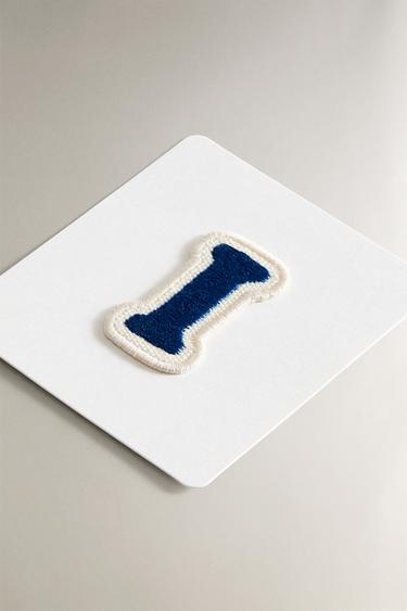 THERMO-ADHESIVE LETTER I PATCH - Green by Zara - Image 1
