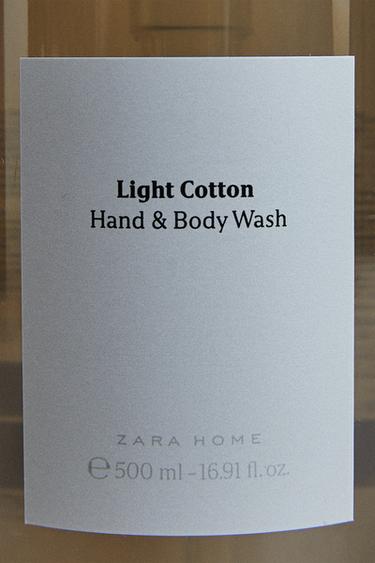 (500 ML) SAVON LIQUIDE POUR LES MAINS LIGHT COTTON - blanc de Zara - Image 4