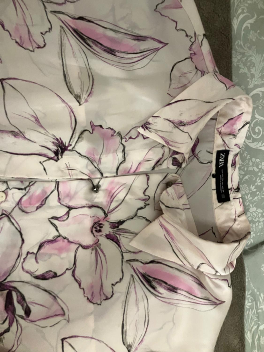 PRINTED SATIN SHIRT - Image 4